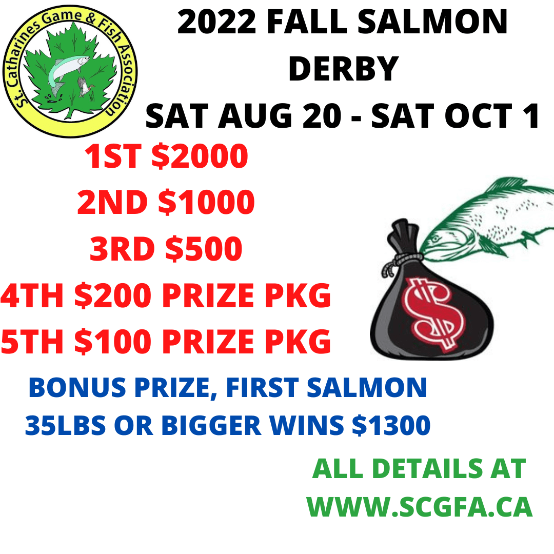 Fall Derby Leaderboard St. Catharines Game & Fish Association